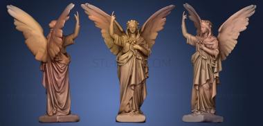 3D мадэль Ангел с крыльями (STL)